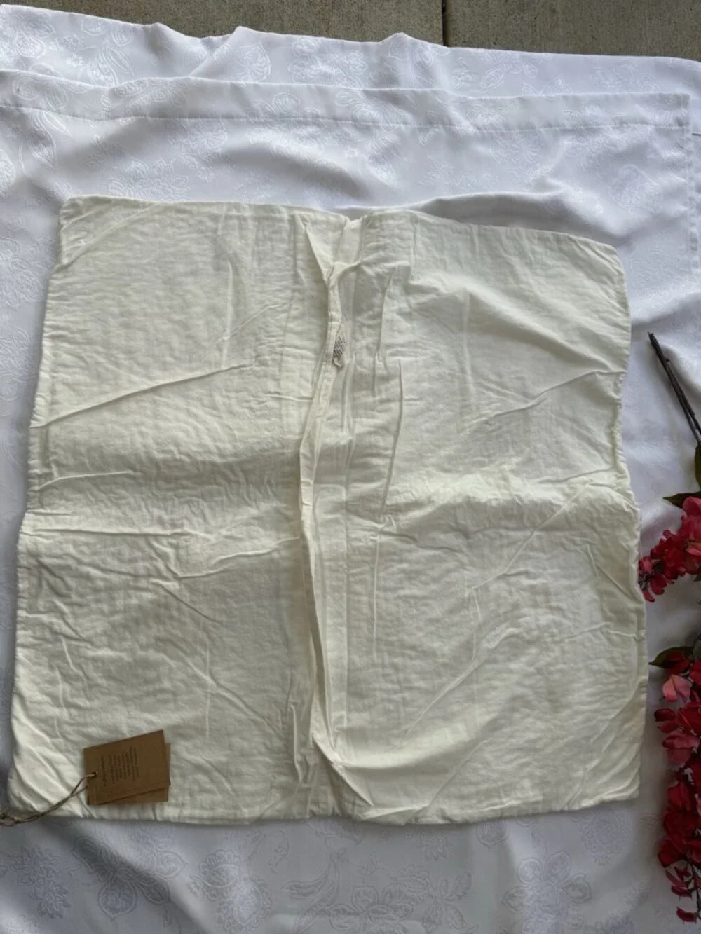 Dr Flax Ivory Linen Pillow Case Cover Slip 25